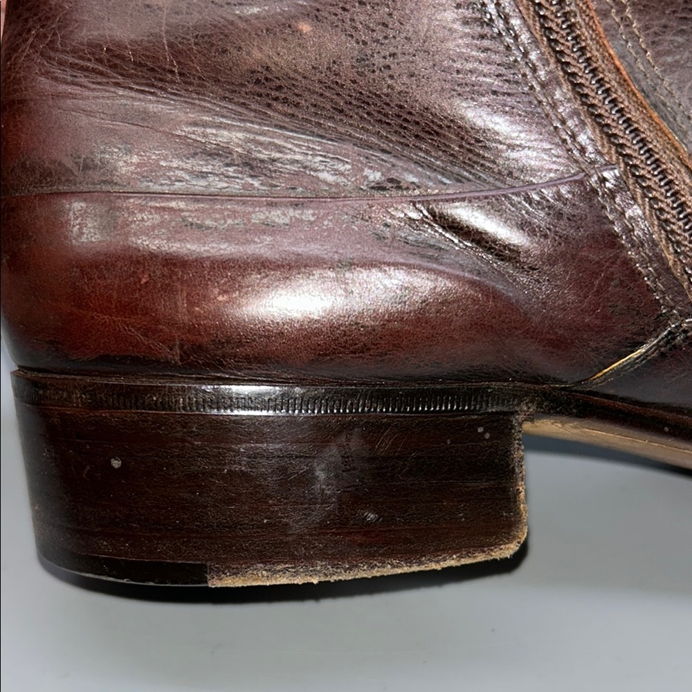Church’s side zip Brown Leather Boots Made in Italy - Picture 13 of 15